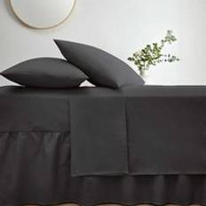 Non Iron Percale 180 Thread Count Percale Bedlinen - Charcoal