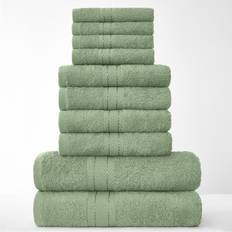 GC GAVENO CAVAILIA Cotton Towels Set of 10 Aqua Bath Towel