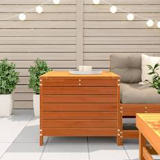 Outdoor Side Tables Brambly Cottage Rectangular 63.5 cm L - Wax Brown Outdoor Side Table