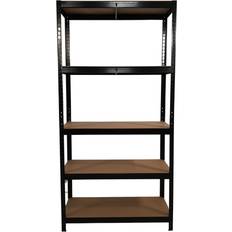 WFX Utility High Heavy Duty 5 Tier Multipurpose Metal Racking Unit 90 cm W x 40 cm Shelving System