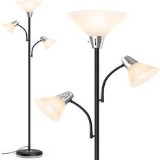 Corrigan Studio 9W LED Standing Lamp With 5W Adjustable Reading Lights 178.3cm H x 26.9cm W x 26.9cm D Floor Lamp