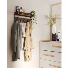 Brown Coat Hooks Williston Forge Blaseio Wall Mounted Rack 17 cm H x 40 cm W x 10.5 cm D Coat Hook