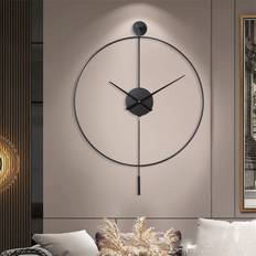 Williston Forge Classical Large Decorative With Pendulum Wall Clock