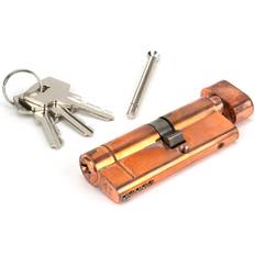 Brown Cylinder & Mortice Locks From The Anvil Polished Bronze 35T 45 5pin Euro Cylinder