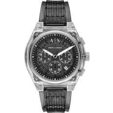 Armani Exchange Rafael Chronograph Grey Dial Thermoplastic Polyurethane Strap AX4167