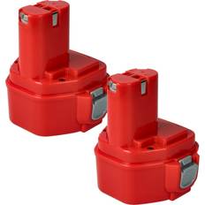 VHBW 2x Akku Kompatibel Mit Makita DA312DWD 8414D 8414DWAE 8414DWDE3 8414DWFE DA312DW 8413DWFE DA312DWA DA312D Werkzeug 3000 mAh NiMH 12 V