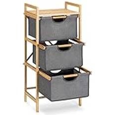 Tvättkorg med fack Navaris Tvättkorg 3X Fack Hylla 96 x 44 x 33 cm