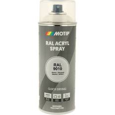 Blanc - Utilisation Intérieure Peintures Motip RAL 9010 Peinture laque Blanc 0.4L