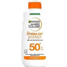 Garnier ambre solaire sun protection Garnier Ambre Solaire Hydra 24H Protect SPF50 Suncream Lotion 175ml