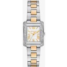 Klockor Michael Kors Emery Pavé Two-Tone Watch Silver