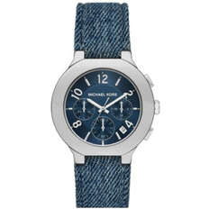 Watches Michael Kors Gramercy Silver-Tone Denim Watch
