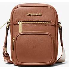 Handbags Michael Kors Jet Set Medium Leather Crossbody Bag - Brown
