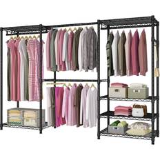 71 Inch Metal Clothing 870 Lbs Adjustable Garment Rack