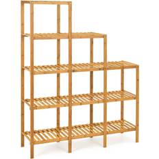 Pots, Plants & Cultivation Dakota Fields 5-Tier Bamboo Plant Holder Stand 141cm H x 114cm L x 31cm D