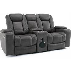 Ashton 1+2+3 Seater Fabric Auto Recliner Set Grey