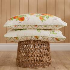 Orange Pillow Cases Voyage Maison Peach Harvest Printed Piped Pillowcases Pillow Case Orange