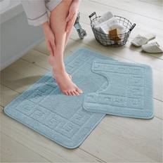 Greek Bath Mat 2pcs 50cm W