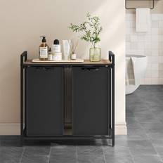 Laundry Sorter Black 72cm H x 73cm W x 33cm D