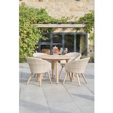 Pacific Lifestyle Cabon Outdoor 4 Seater - Brown Patio Dining Set