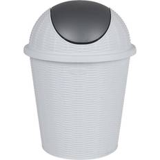 Elegance Little Swing Top Bin 10L White