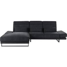 Beliani Right Hand Corner Black Ikast Sofa 3 Seater