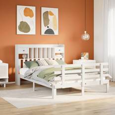 Beds & Mattresses vidaXL Bookcase without Mattress 140x190 cm Frame Bed