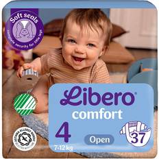 Baby bleer Libero Comfort Åbne Bleer Str 4 7-12 kg 37 stk