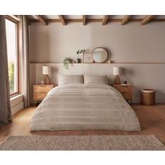 Silentnight Supersoft Textured Set - Duvet Cover Beige, Natural