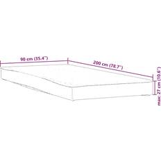 vidaXL Matratzenschoner Weiß 90x200 cm Wasserdicht Matratzenschutz Weiß (200x)