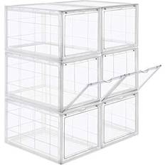 Songmics Shoe Box Transparent Skoställ 36x22cm 6st