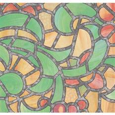 Selvklæbende folie Selvklæbende Folie Reims Green Yellow 45 x 200 cm Vinduesfilm