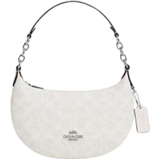 Credit Card Slots Handbags Coach Mini Payton Bag In Signature Canvas - Sv/White/Chalk