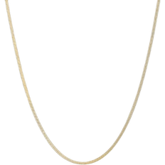 Flad Slangekæde Halskæde 2mm - Gold