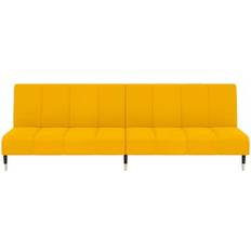 Messing Sofas vidaXL Schlafsofa 2-Sitzer Gelb Samt Sofa 200cm Zweisitzer