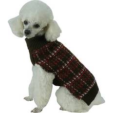 Pet Life Brown Dog Cat Sweater Extra Small Cotton XSmall