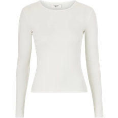 Gina Tricot Basic Long Sleeve Top - Hvid