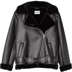 NA-KD Klassische Bonded Aviator Jacket - Schwarz