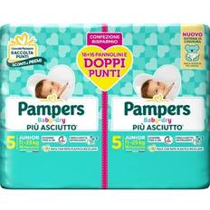 11.0 kg Pañales Pampers Baby Dry Duo Downcount Size 5 Junior 12-18kg 32pcs