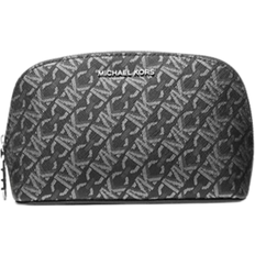 Michael Kors Toiletry Bags & Cosmetic Bags on sale Michael Kors Small Metallic Empire Monogram Travel Pouch