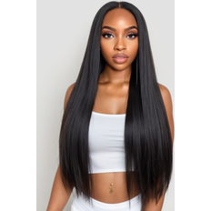 Hair extensions Nadula 14 Inch 13x4 Lace Front Straight Wigs With Curly Baby Hair