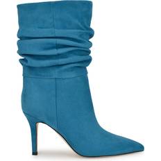 Nine West Slouch Dress Booties Blue