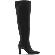 Madden Girl Sizzlee Over-The-Knee Boots Black Smooth (8.5M)