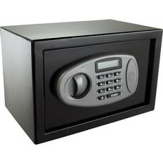 Security Ebern Designs Small Electronic Guest Safe Matte Black 19cm H x 30cm W x 15cm D
