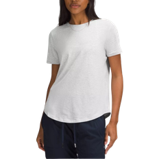 Lululemon Love Curved-Hem Crewneck T-Shirt Heathered Core Ultra Light Grey