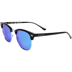 Vuch Damen Halber Rahmen Polarisierte Sonnenbrille - Hellblau Gläser