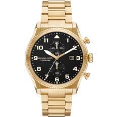 Ure Michael Kors Panorama Chronograph Gold-Tone Stainless Steel Watch 44mm