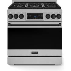 Ranges Thor Kitchen Gordon Ramsay Series 6 Cu Ft Freestanding Gas Range Stainless Steel