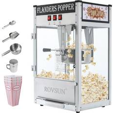 Karl Home 850-Watt 8 oz Black Countertop Popcorn Machine