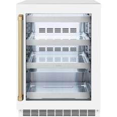 Wine Coolers ZLINE Touchstone 24 in Single Zone 151 Can Beverage and Wine Cooler with Glass Door White