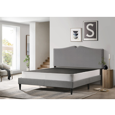 Queen metal bed frame Home Design Canton 8 Queen Standard Profile Metal Box Spring Mattress